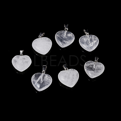 Natural Quartz Crystal Pendants G-G956-B08-FF-1