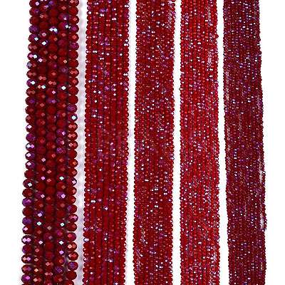 Electroplate Opaque Solid Color Glass Beads Strands EGLA-A044-P1mm-L02-1