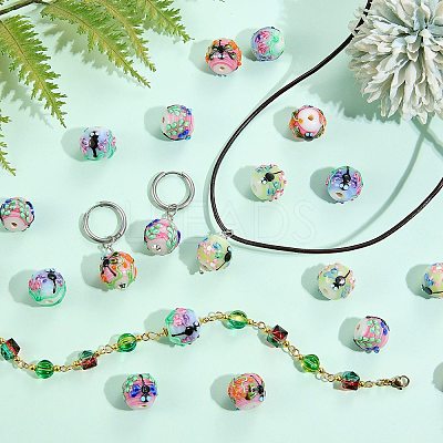 5Pcs Handmade Lampwork Beads LAMP-SZ0001-50C-1