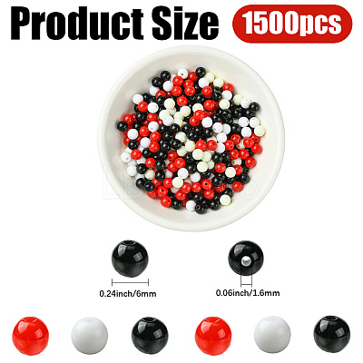 Opaque Acrylic Beads SACR-PA0001-04A-03-1