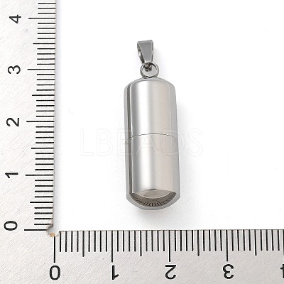 304 Stainless Steel Openable Urn Ashes Pendants LS-STAS-M084-05F-1