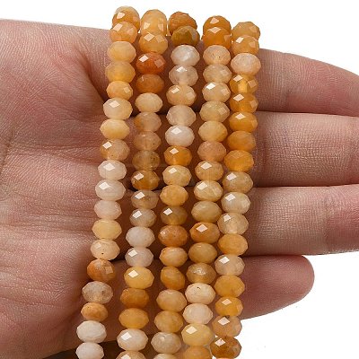 Natural Topaz Jade Bead Strands G-D344-A36-01-1
