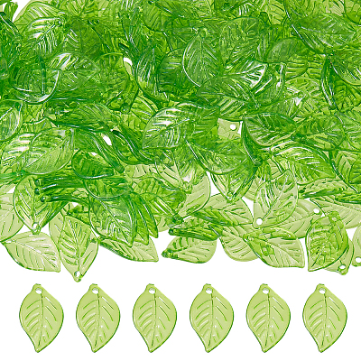 600Pcs Transparent Acrylic Pendants TACR-UN0001-03-1