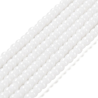 Imitation Jade Glass Beads Strands X-GLAA-K062-A01-09-1