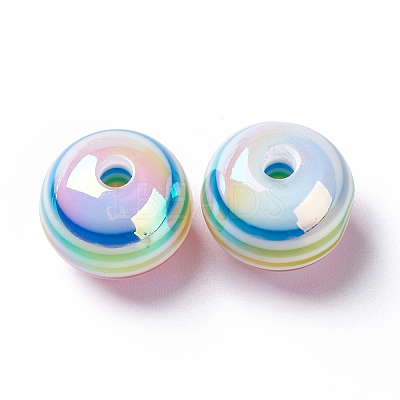 Stripe Resin Beads LS-RESI-B014-01B-10-1