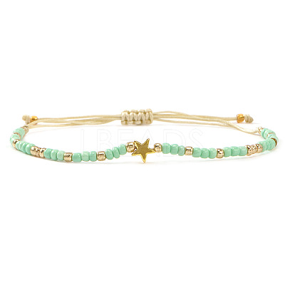 Glass Seed Beads Adjustable Bracelets LS-KO8624-3-1