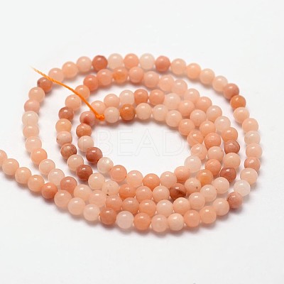 Natural Pink Aventurine Beads Strands X-G-N0185-04-2mm-1