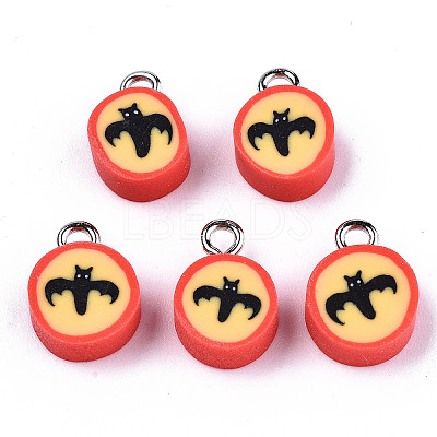 Handmade Polymer Clay Charms X-CLAY-T016-47-1