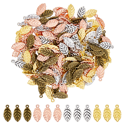160Pcs 4 Colors Alloy Charms FIND-DC0004-28-1