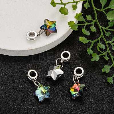 Tibetan Style Alloy Large Hole European Dangle Charms PALLOY-JF00040-1