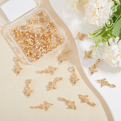 36Pcs Alloy European Dangle Charms MPDL-CA0001-06G-1
