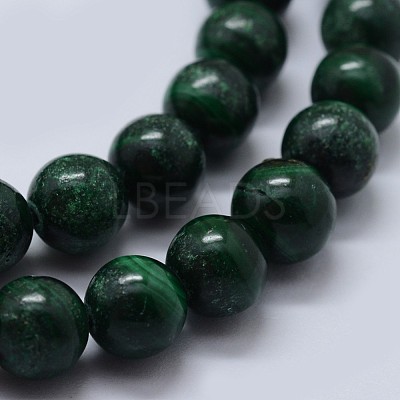 Natural Malachite Beads Strands G-F571-27B2-4mm-1