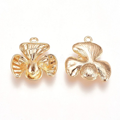 Brass Peg Bails Pendants KK-E760-29G-NF-1