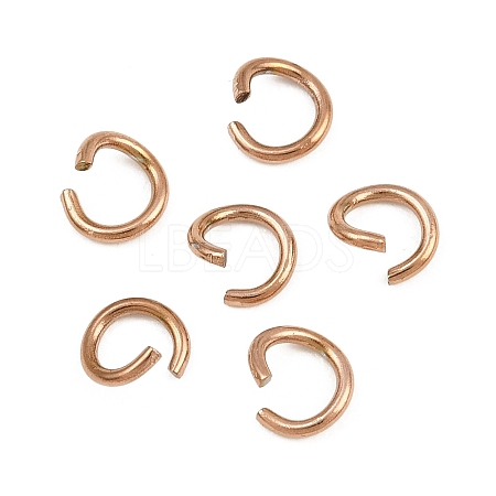 304 Stainless Steel Open Jump Rings STAS-M235-02G-RG-1