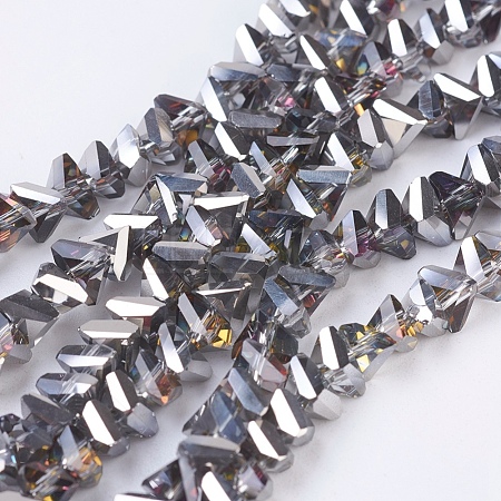 Electroplate Glass Beads Strands EGLA-J145-6mm-HP01-1
