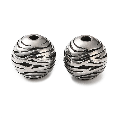 304 Stainless Steel Beads SA-CBA043D-01E-AS-1