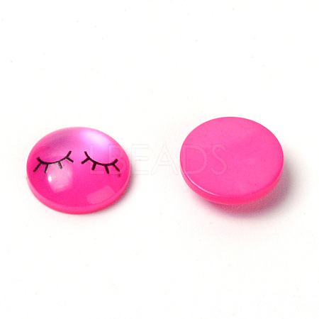 Resin Cabochons RESI-WH0014-32A-1