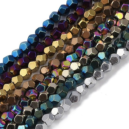 Electroplated Synthetic Non-magnetic Hematite Beads Strands G-A234-G03-01-1