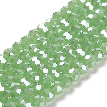 Electroplate Glass Beads Strands EGLA-A035-J6mm-A01-1