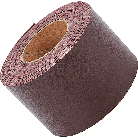 2M PVC Double Face Imitation Leather Ribbons SRIB-WH0011-127D-02-1