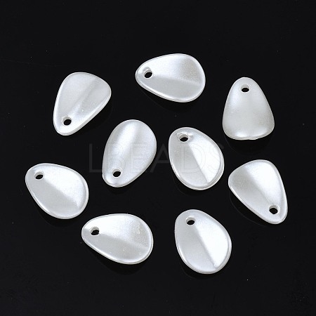 ABS Plastic Imitation Pearl Charms KY-T023-018-1