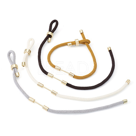 4Pcs 4 Colors Braided Nylon Cord Bracelet Making MAK-TA0001-26B-1