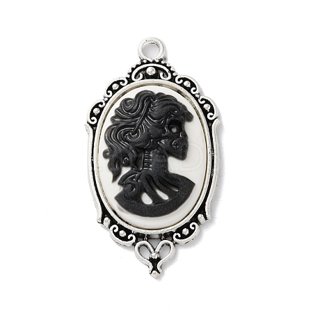Tibetan Style Alloy Pendants X-TIBE-B002-04AS-01-1