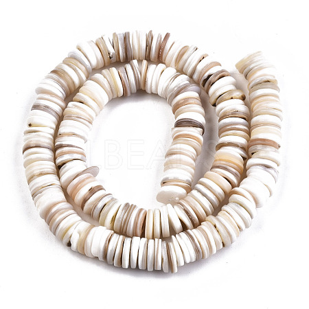 Natural Freshwater Shell Beads Strands SHEL-N003B-02-1
