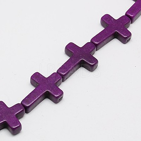 Synthetic Turquoise Beads Strands X-TURQ-G112-15x20mm-02-1
