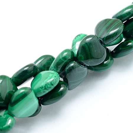 Natural Malachite Beads Strands G-D0011-02-10mm-1