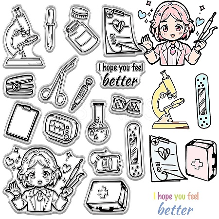 Plastic Stamps DIY-WH20018-0352-1