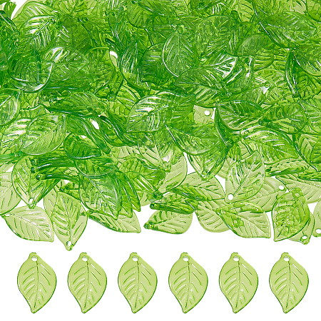 600Pcs Transparent Acrylic Pendants TACR-UN0001-03-1