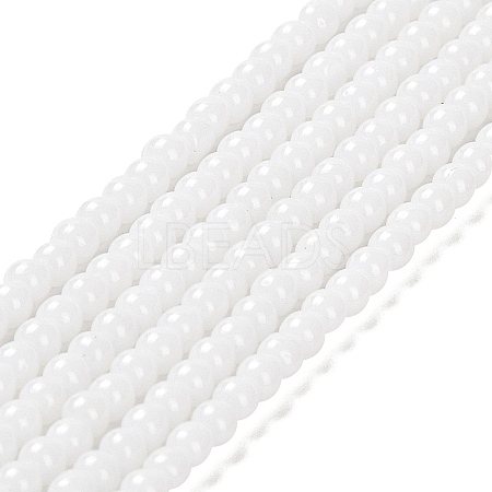 Imitation Jade Glass Beads Strands X-GLAA-K062-A01-09-1