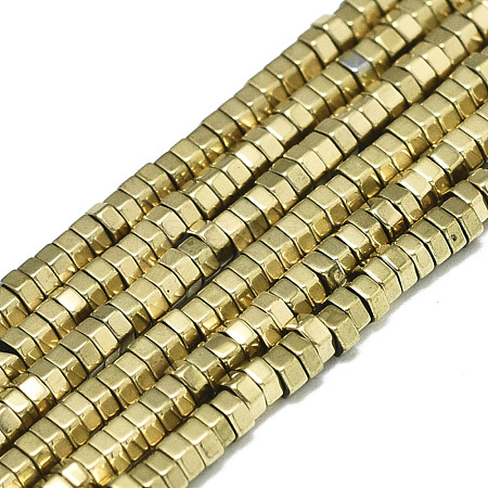 Electroplate Non-magnetic Synthetic Hematite Beads Strands G-S352-48A-01-1