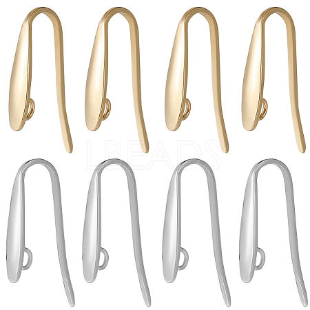 80Pcs 2 Colors 304 Stainless Steel Hoop Earrings Finding FIND-SC0012-48-1