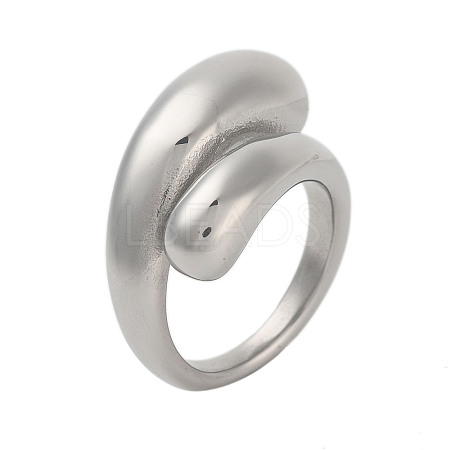 Non-Tarnish 304 Stainless Steel Rings for Women RJEW-K270-05E-P-1