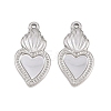 304 Stainless Steel Pendant Setting for Enamel STAS-L317-16P-1