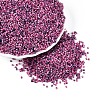 Spray Painted Picasso Cylinder Glass Seed Beads GLAA-T028-12A-01-1