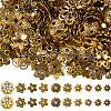 300Pcs 10 Styles Tibetan Style Alloy Bead Caps TIBE-SP0001-24-1