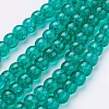 Crackle Glass Beads Strands X-CCG-Q001-10mm-15-1