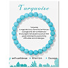 Synthetic Turquoise Beaded Stretch Bracelets PW-WG7FE75-19-1