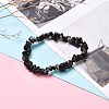 Natural Mixed Stone Chip Beaded Stretch Bracelets for Girl Women BJEW-JB06647-3