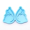 Teardrop with Lady Silicone Pendant Molds DIY-WH0175-55-1