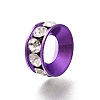 Brass Rhinestone Spacer Beads KK-M313-44A-2
