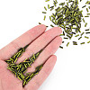 Opaque Colours Two Tone Seed Glass Bugle Beads SEED-T006-02A-04-6