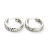 Brass Micro Pave Cubic Zirconia Huggie Hoop Earrings EJEW-A058-07P-1