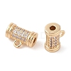 Brass Pave Clear Cubic Zirconia Beads LS-KK-N256-08G-E-2