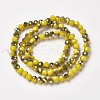 Electroplate Opaque Glass Beads Strands LS-EGLA-A034-P6mm-S07-2