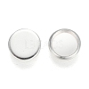 304 Stainless Steel Plain Edge Bezel Cups STAS-E460-10S-6MM-1