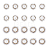 20Pcs 2 Style ABS Plastic Imitation Pearl Shank Buttons BUTT-DC0001-06P-1